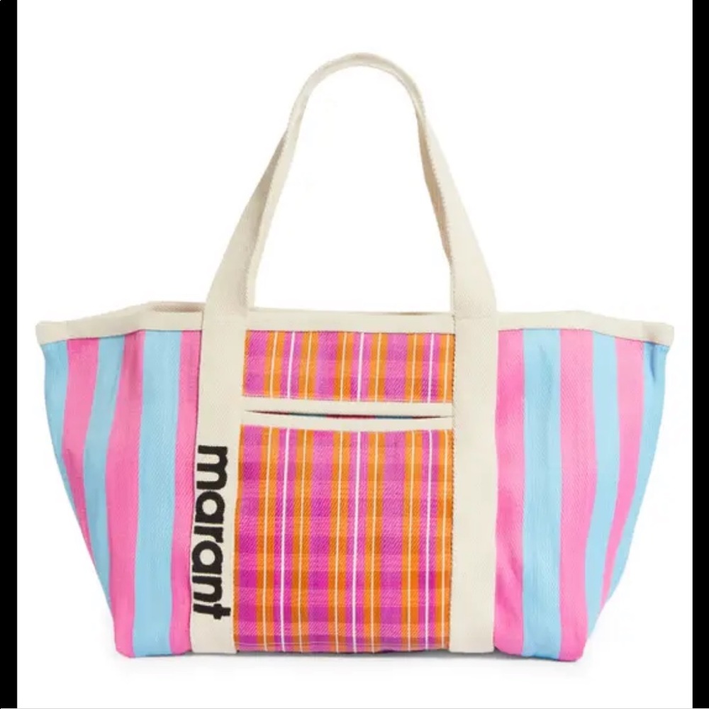 Isabel Marant Darwen stripe canvas tote